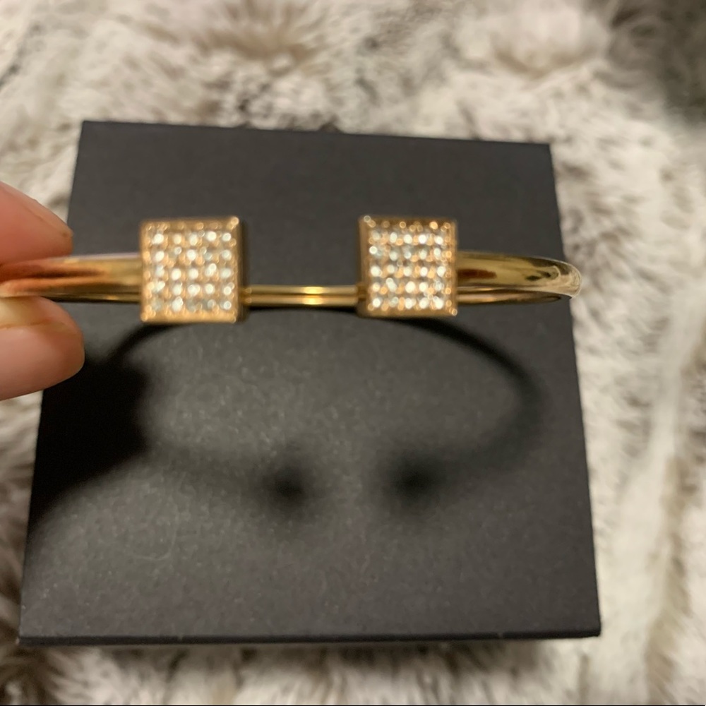 Fossil rose gold square bracelet